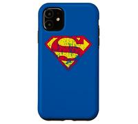 Superman Classic yello & Red Logo Distressed Case for iPhone 11