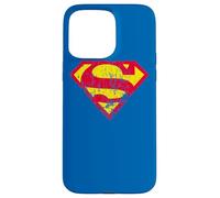 Superman Classic yello & Red Logo Distressed Case for iPhone 15 Pro Max
