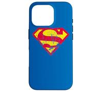 Superman Classic yello & Red Logo Distressed Case for iPhone 16 Pro