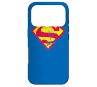 Superman Classic yello & Red Logo Distressed Case for iPhone 17 Pro