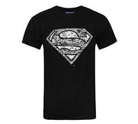 Superman Distressed Silver Logo Men's T-Shirt