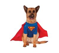 Superman Dog Costume Superhero DC Comics Pet Animal Fancy Dress Outfit