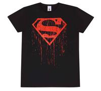 Official DC Comics Superman Dripping Logo T-Shirt Urban Graffiti Style Fan Tee