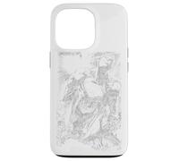 Superman Exploding Space Sketch Case for iPhone 13 Pro