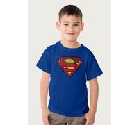 Superman Faded Logo T-Shirt in Royal | Size: 5-6 Years Superman Royal 5-6 Years