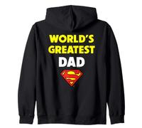 Superman Father's Day World Greatest Dad Zip Hoodie