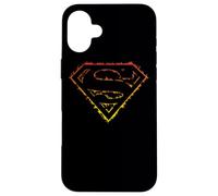 Superman Flame Outlined Logo Case for iPhone 16 Plus