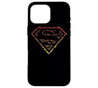 Superman Flame Outlined Logo Case for iPhone 16 Pro Max