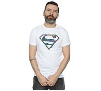 Superman Floral Logo 1 T-Shirt DC Comics White XL