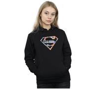 Superman Floral Logo 2 Hoodie DC Comics Black XL