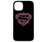 Superman Fuchsia Flames Shield Case for iPhone 13