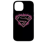 Superman Fuchsia Flames Shield Case for iPhone 14