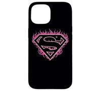 Superman Fuchsia Flames Shield Case for iPhone 15