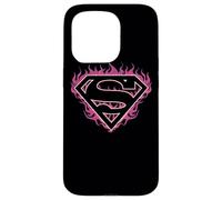 Superman Fuchsia Flames Shield Case for iPhone 15 Pro