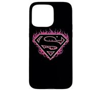 Superman Fuchsia Flames Shield Case for iPhone 15 Pro Max