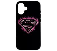 Superman Fuchsia Flames Shield Case for iPhone 16