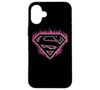 Superman Fuchsia Flames Shield Case for iPhone 16 Plus