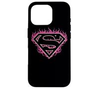 Superman Fuchsia Flames Shield Case for iPhone 16 Pro