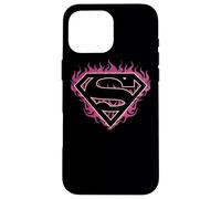 Superman Fuchsia Flames Shield Case for iPhone 16 Pro Max