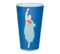 Paladone Superman Drinking Glass 440ml, Officially Licensed DC Comics Glassware Tumbler for Superhero Fans, Fun Gift, Movie Merchandise