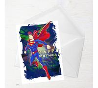 Superman Happy Birthday Greetings Card - Large Card