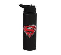 Superman Hardcore Noir Shield Stainless Steel Insulated Water Bottle