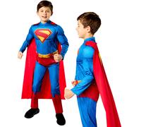 Rubies Official DC Superman Costume, Kids Superhero Fancy Dress, Size 5-6 Years