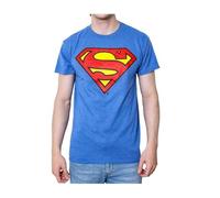 Superman Logo Symbol Justice League DC Costume Adult T-Shirt, Royal Heather, 3XL