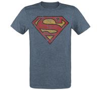 Superman Logo T-Shirt mottled blue M