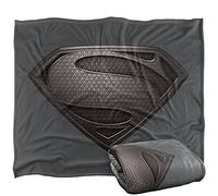 SUPERMAN Man of Steel Desaturated Officially Licensed Silky Touch Super Soft Throw Blanket 152 x 127 cm