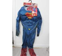 SUPERMAN MAN OF STEEL Large 12-14 Boys Child Costume Rubie's 883992 Cosplay NEW