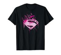 Superman Man of Steel Pink Splatter T-Shirt
