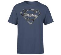 Superman Marble Logo Men's T-Shirt - Navy | Size: Medium Superman Navy M