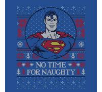 Superman May Your Holidays Be Super Men's Christmas T-Shirt - Royal Blue - M