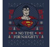 Superman May Your Holidays Be Super Women's Christmas T-Shirt - Navy - XS