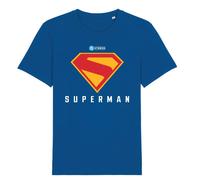 Superman Men's 2025 Classic Logo T-Shirt in Blue | Size: Small Superman Blue S