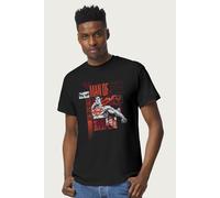 Superman Men's Last Son Of Krypton Montage T-Shirt in Black | Size: Small Superman Black S