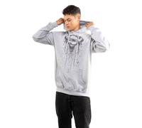 Superman Men's Paint Cotton Hoodie Grey | Size: 2XL Superman Grey 2XL