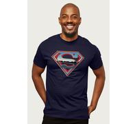 Superman Men's Sparkling Logo T-Shirt in Navy | Size: 2XL Superman Navy 2XL