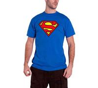 Superman Men's WB-1-SUP002-H5-2 Short Sleeve T-Shirt, Royal Blue, M