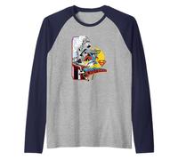 Superman Off the Rails Raglan Baseball Tee