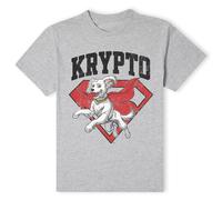 Superman Official Core Krypto T-Shirt - Grey | Size: Small Superman Grey S