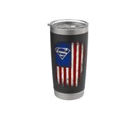 Superman Old Glory Shield Stainless Steel Insulated Tumbler