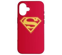 Superman Red & Gold Shield Case for iPhone 16