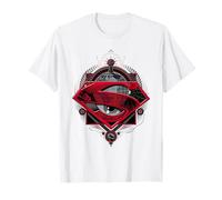 Superman Red S Logo Daily Planet Globe T-Shirt