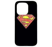Superman Retro Supes Distressed Logo Case for iPhone 15 Pro
