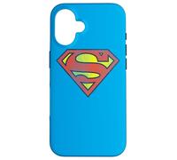 Superman Retro Supes Logo Distressed Case for iPhone 16