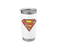 Superman Retro Supes Logo Distressed Stainless Steel Insulated Tumbler