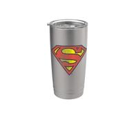 Superman Retro Supes Logo Distressed Stainless Steel Insulated Tumbler