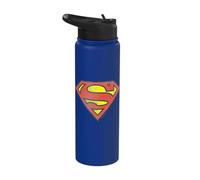 Superman Retro Supes Logo Distressed Stainless Steel Insulated Water Bottle